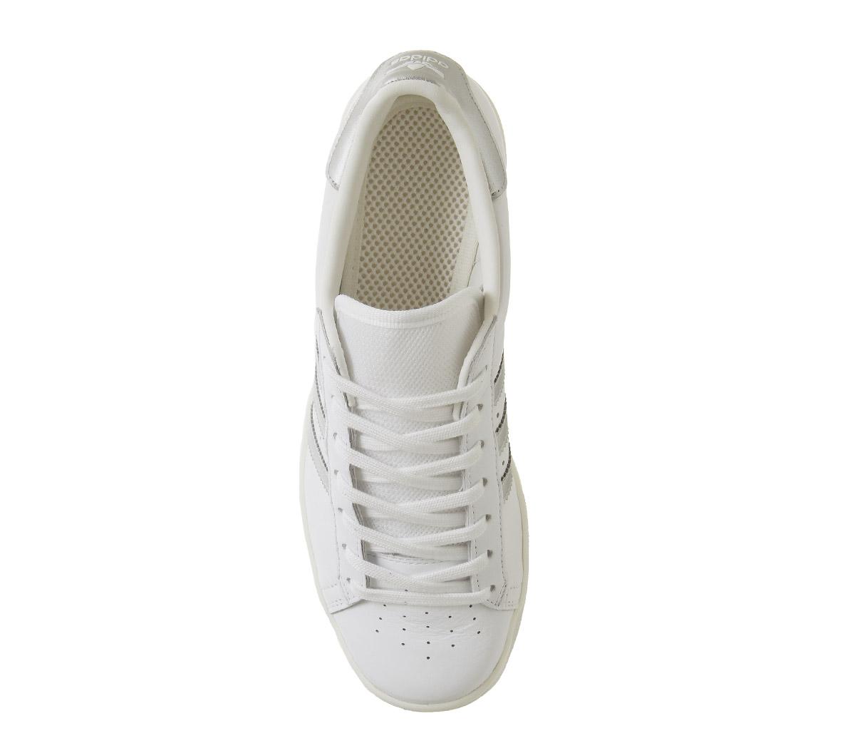 adidas Forest Hills Trainers White Silver Metallic Off White Exclusive ...