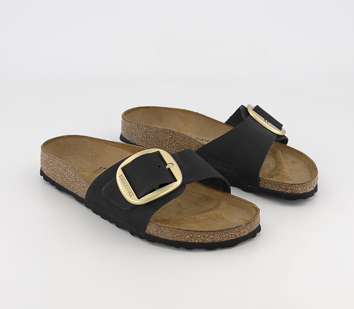 BIRKENSTOCKMadrid Big Buckle SandalsBlack Nubuck