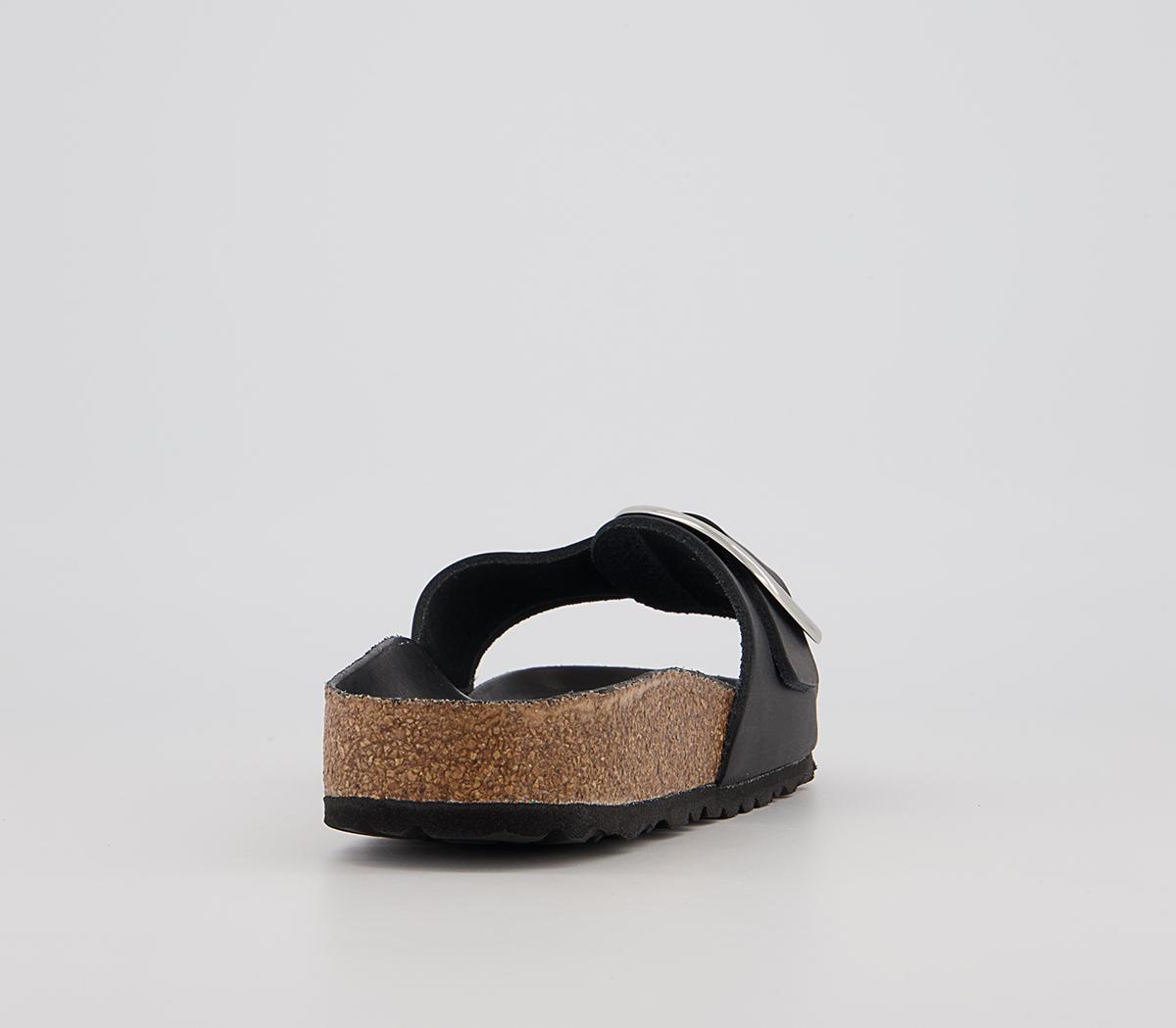 BIRKENSTOCKMadrid Big Buckle SandalsBlack Waxy Leather