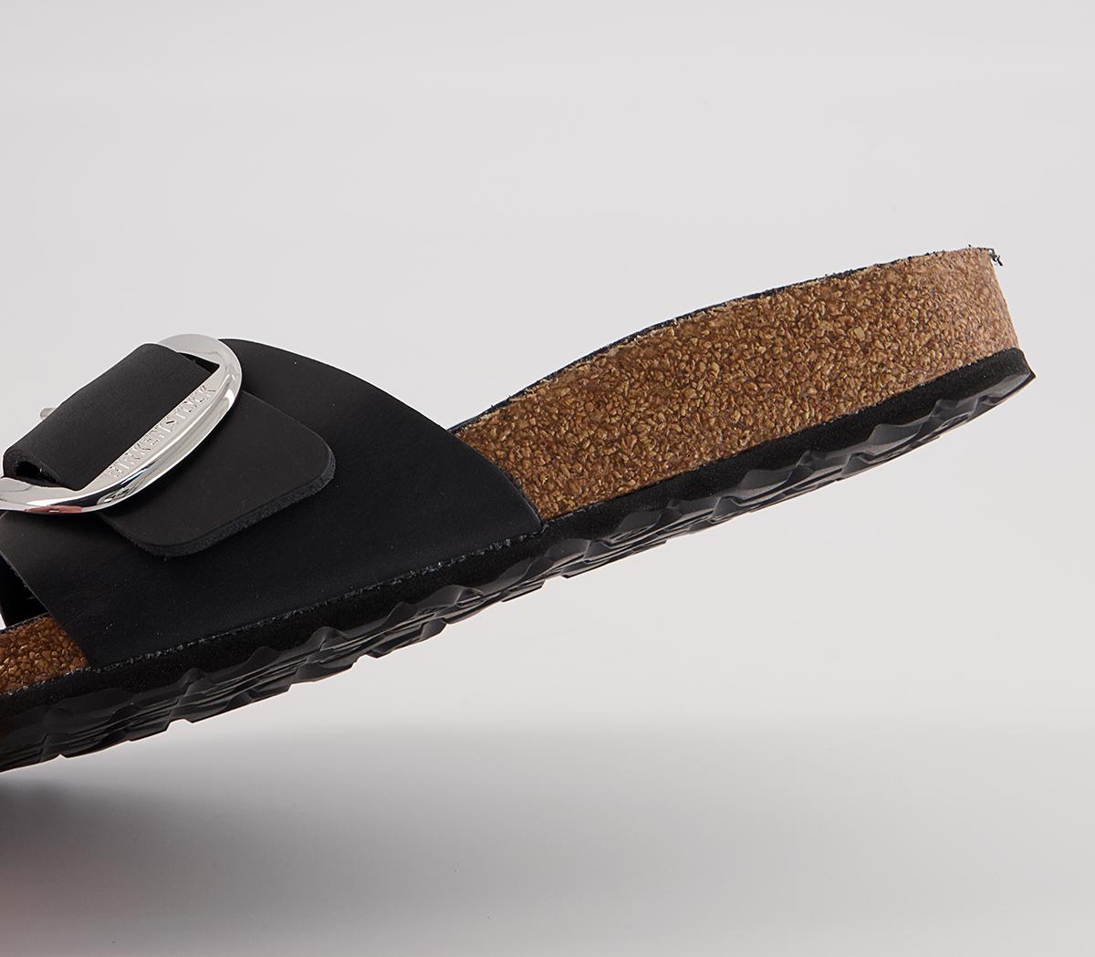 BIRKENSTOCKMadrid Big Buckle SandalsBlack Waxy Leather