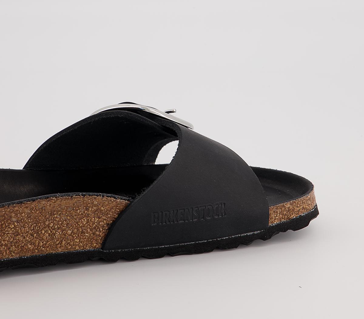 BIRKENSTOCKMadrid Big Buckle SandalsBlack Waxy Leather