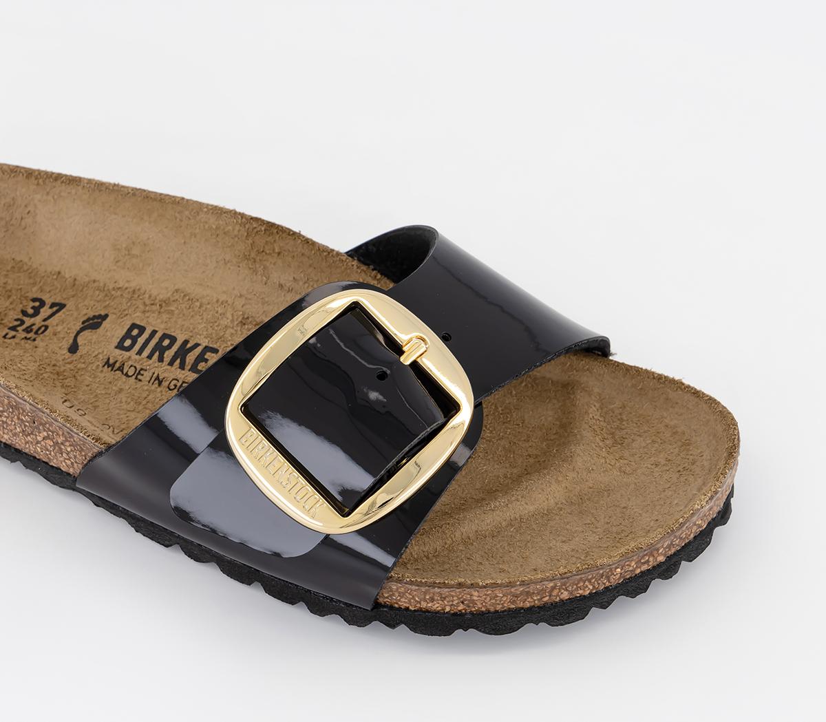 BIRKENSTOCKMadrid Big Buckle Sandals Patent Black