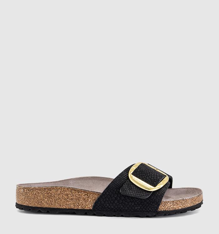 BIRKENSTOCK Madrid Big Buckle Python Black