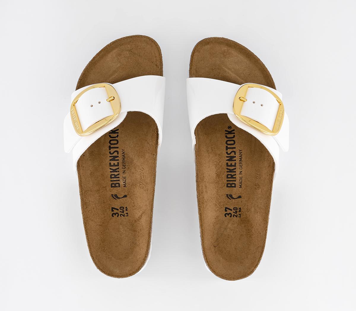 BIRKENSTOCK Madrid Big Buckle Sandals BIRKENSTOCK Madrid Big Buckle Sandals Patent White