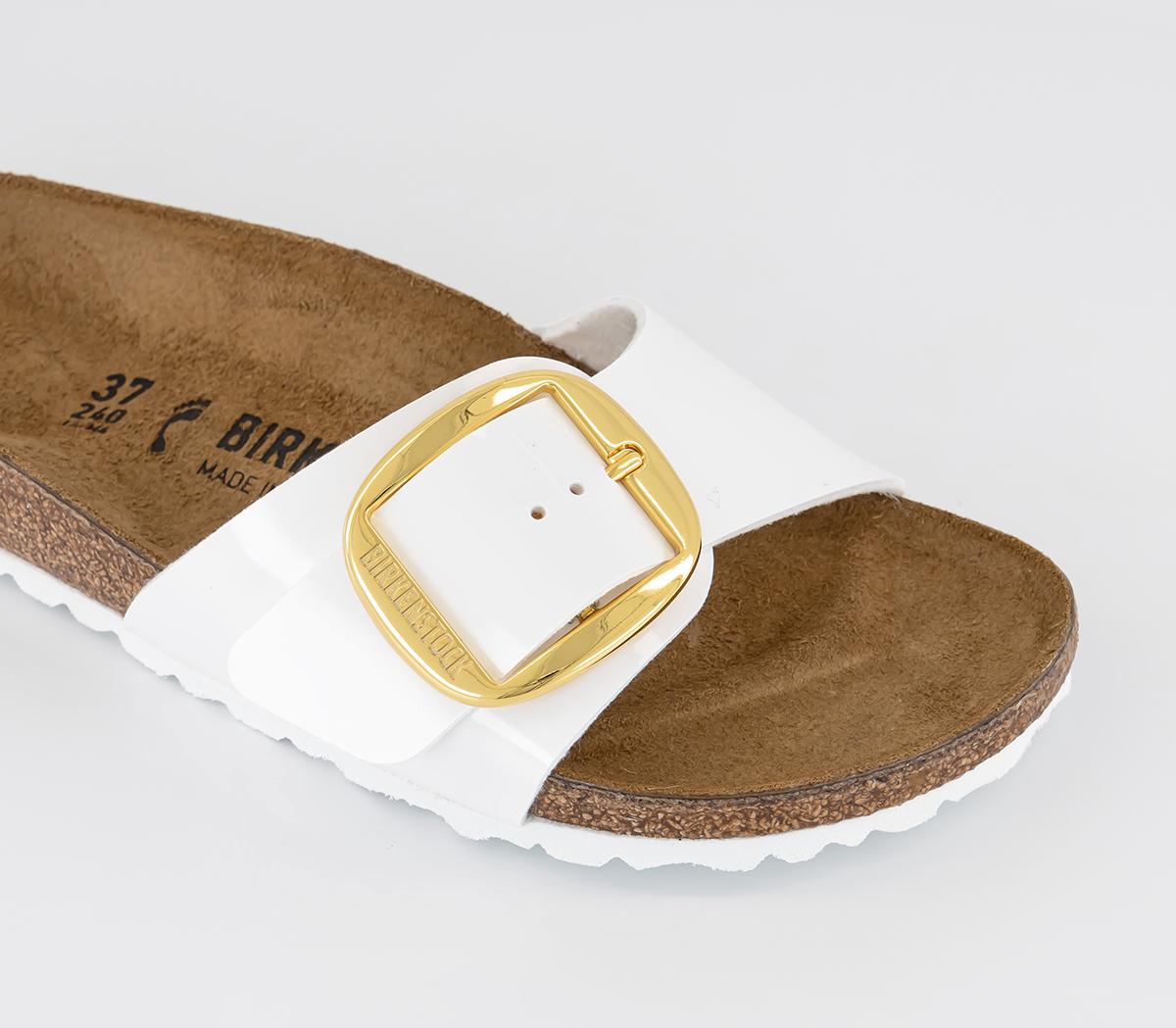 BIRKENSTOCK Madrid Big Buckle Sandals BIRKENSTOCK Madrid Big Buckle Sandals Patent White