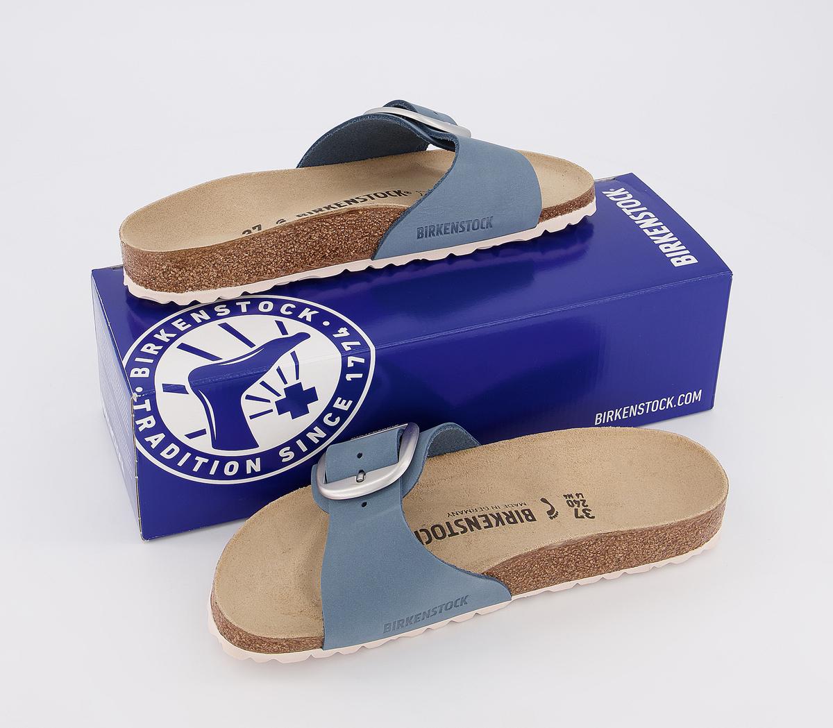 Nubuck Leather Birkenstock Big Buckle Dove Blue Birkenstock