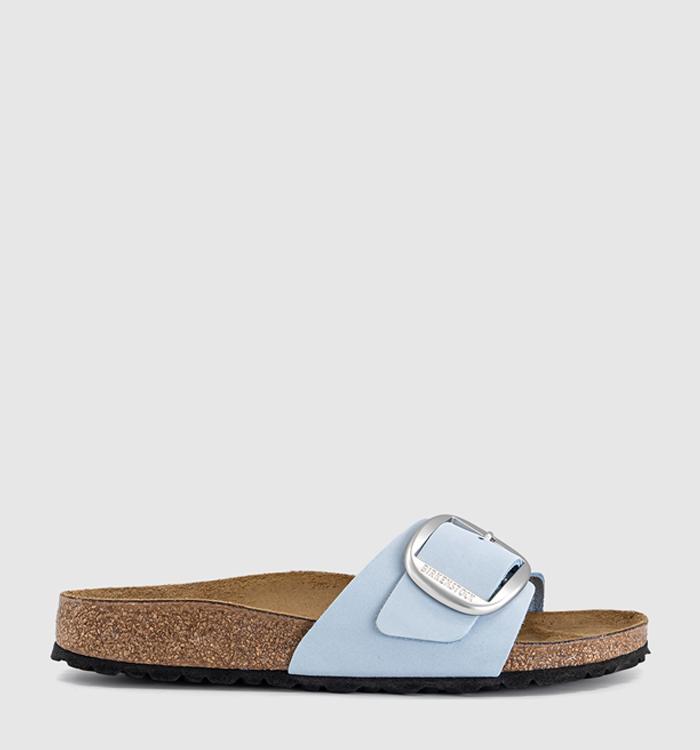 BIRKENSTOCK Madrid Big Buckle Sandals Baby Blue Nubuck