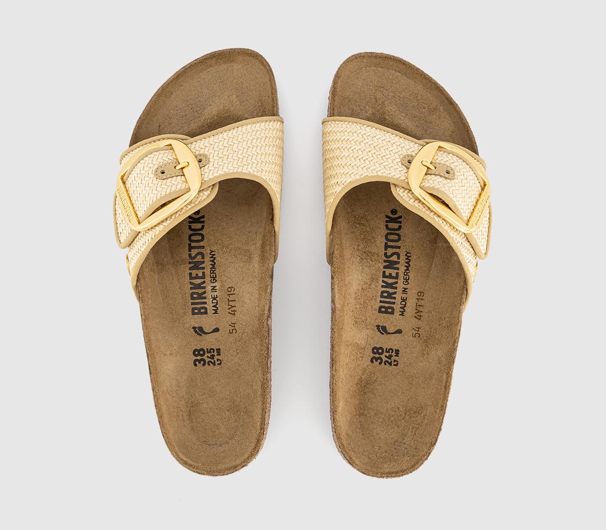 BIRKENSTOCKMadrid Big Buckle SandalsRaffia Natural