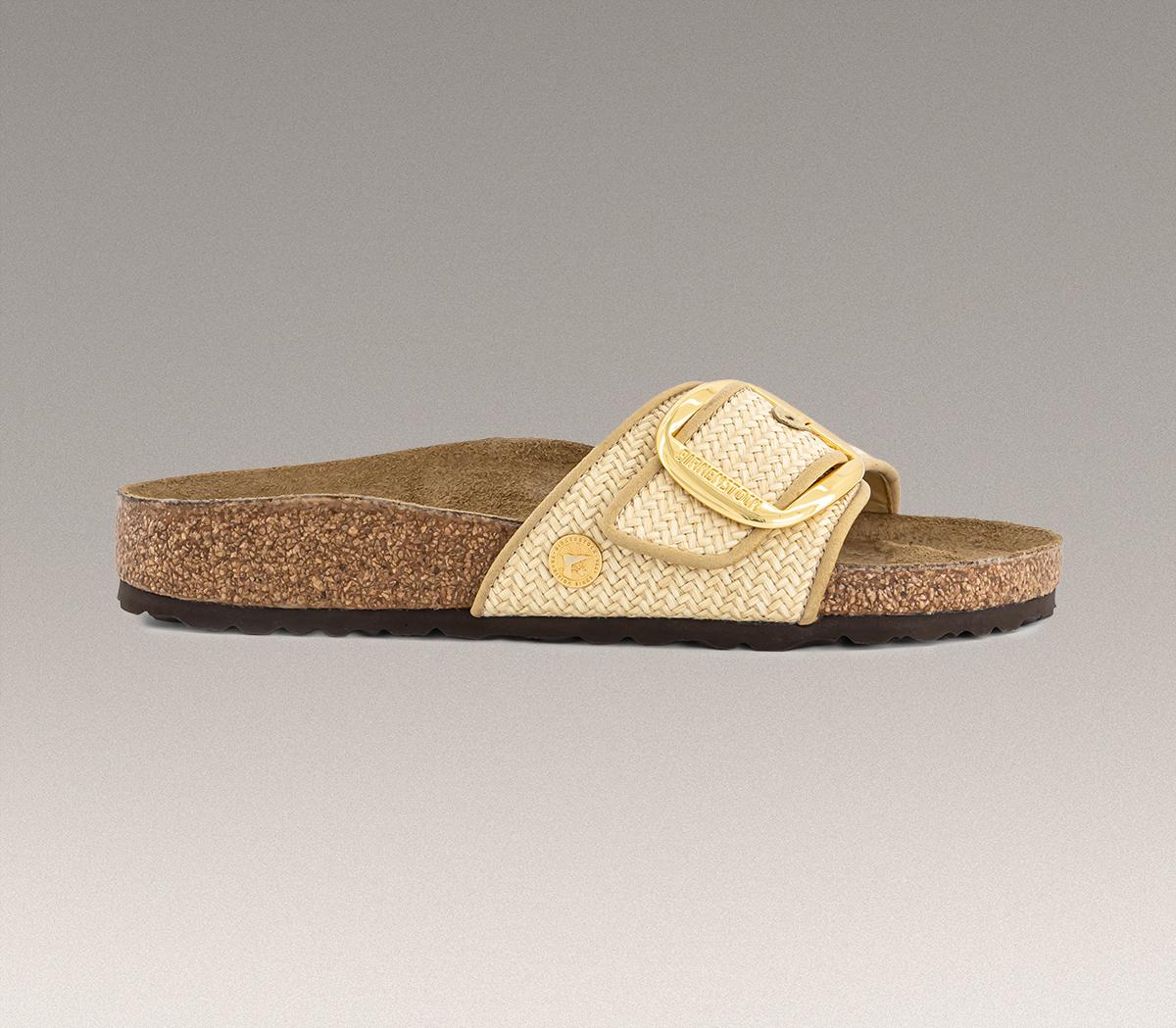 BIRKENSTOCKMadrid Big Buckle SandalsRaffia Natural