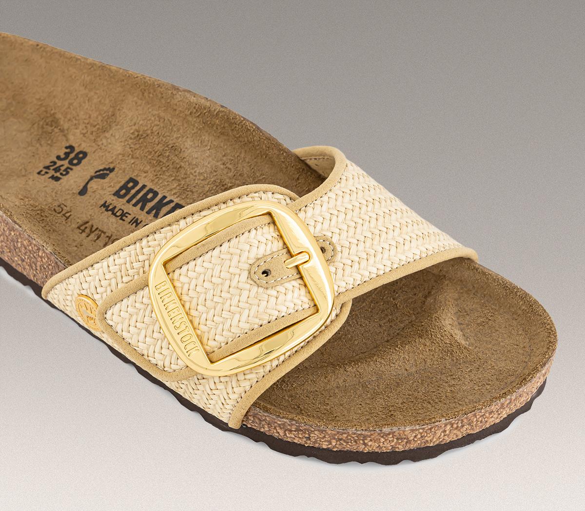 BIRKENSTOCKMadrid Big Buckle SandalsRaffia Natural