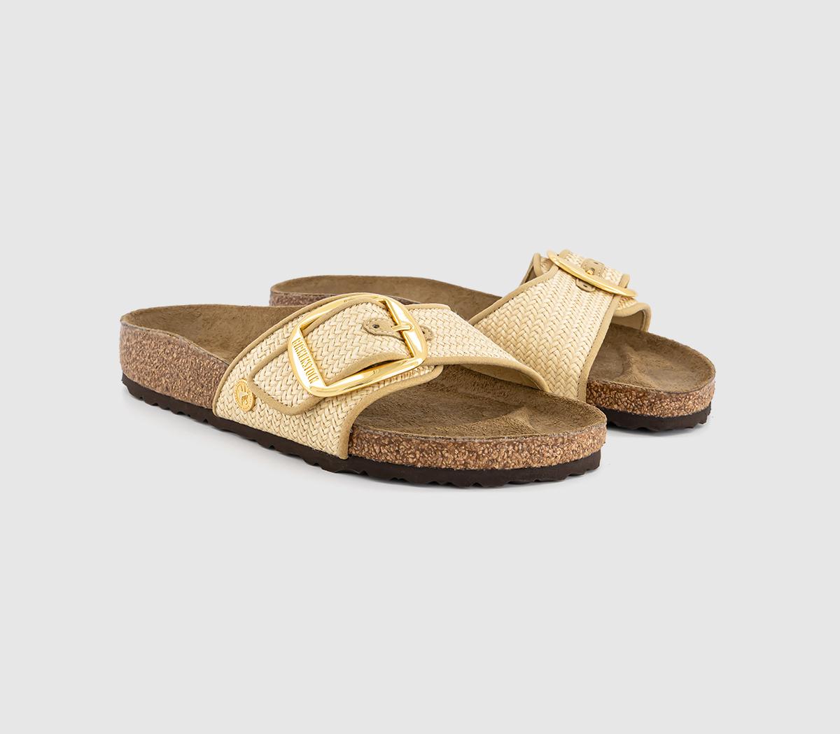 BIRKENSTOCKMadrid Big Buckle SandalsRaffia Natural