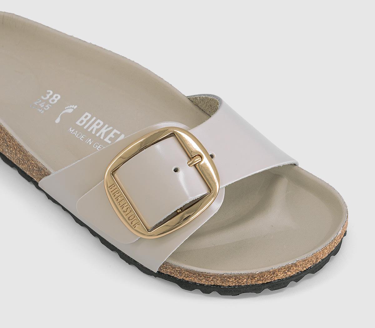 ジェンムーブクイーンMPトックスジェルパック×2 BIRKENSTOCK Madrid Big Buckle Sandals Oyster Leather High Shine