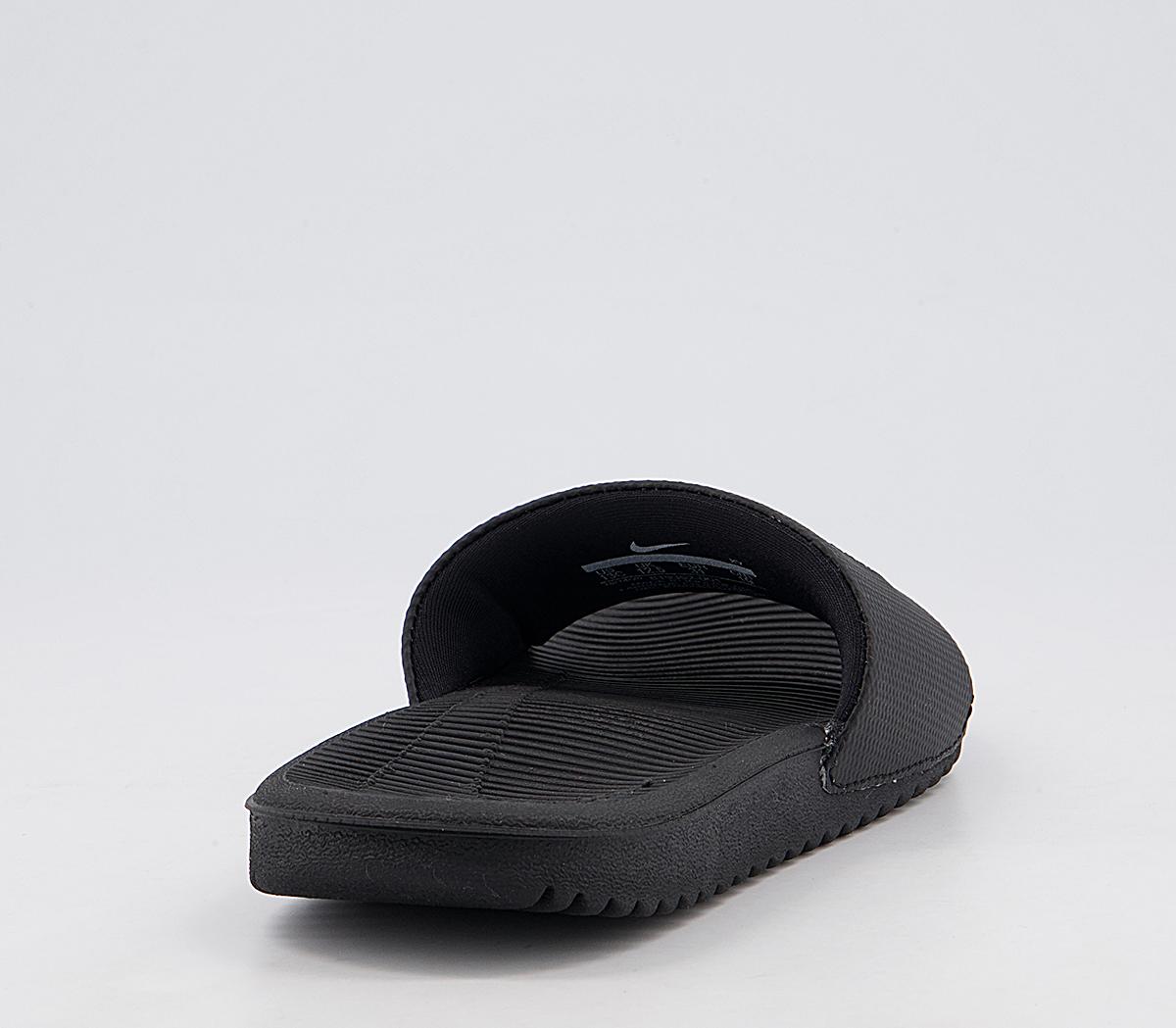 Nike Kawa Kids Slides Nike Kawa Kids Slides Black White