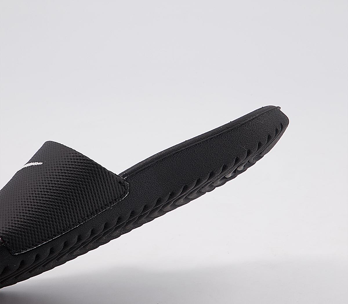Nike Kawa Kids Slides Nike Kawa Kids Slides Black White