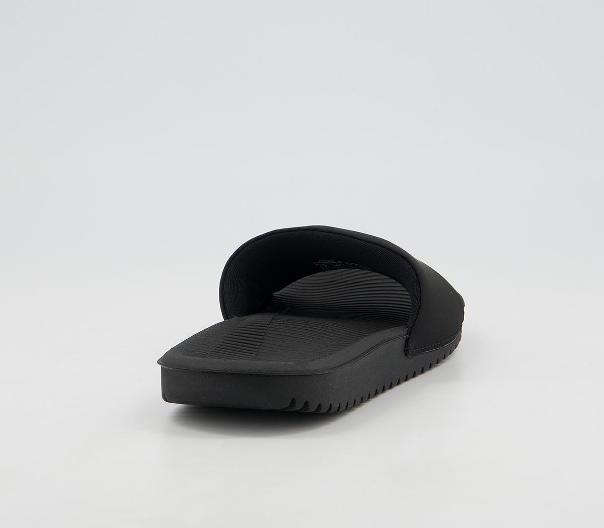 Nike Kawa Kids Slides Nike Kawa Kids Slides Black Metallic Gold