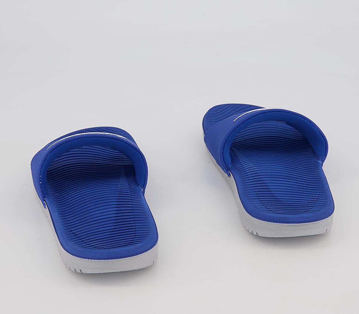 Nike Kawa Kids Slides Nike Kawa Kids Slides Hyper Cobalt White