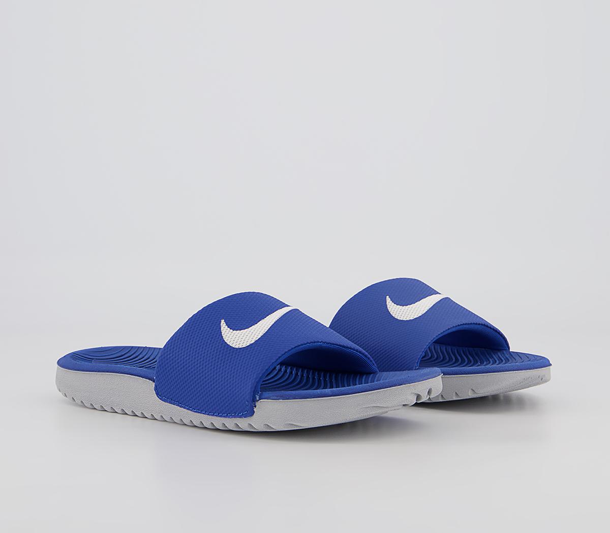 Nike Kawa Kids Slides Nike Kawa Kids Slides Hyper Cobalt White