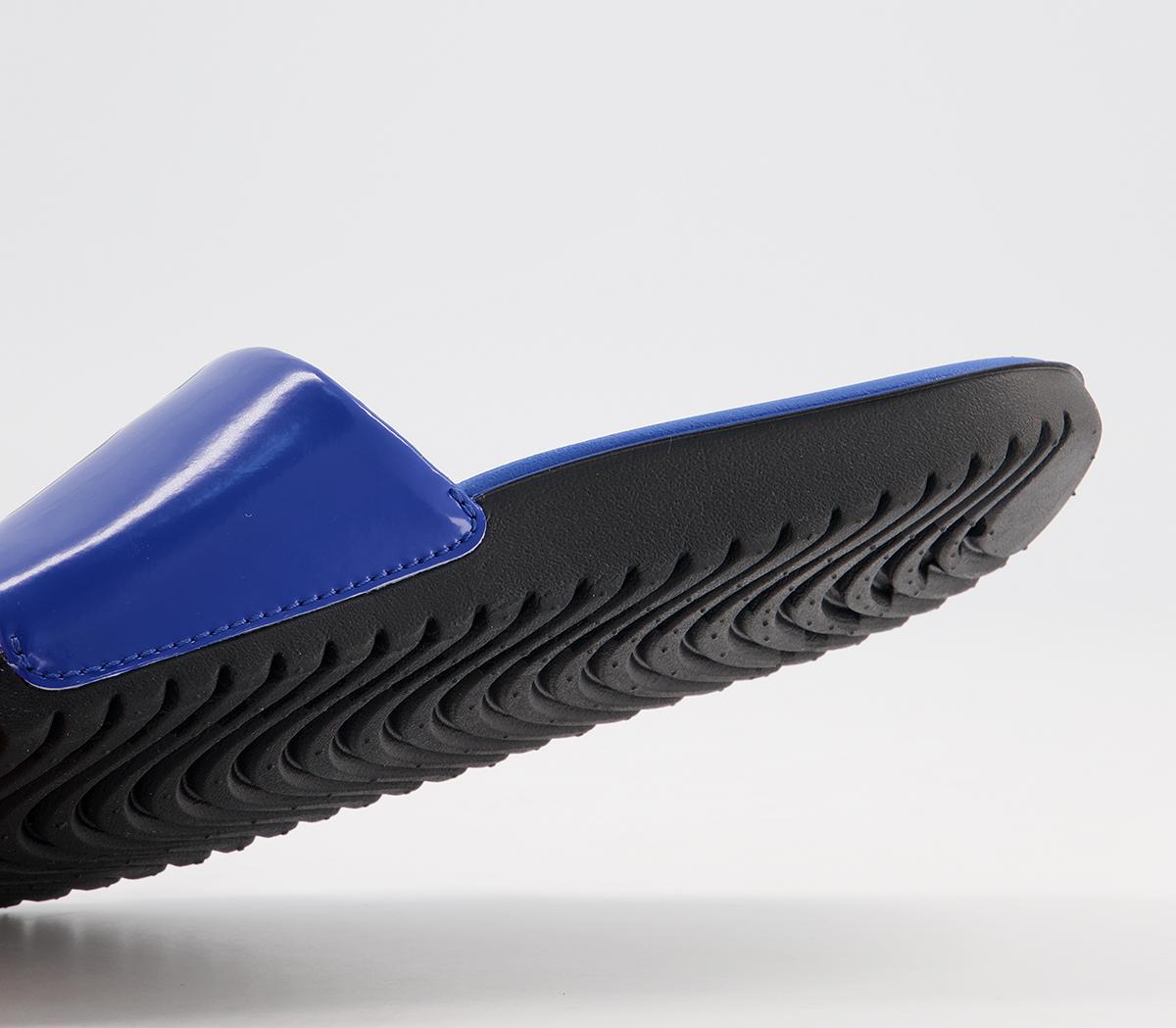 Nike Kawa Kids Slides Nike Kawa Kids Slides Game Royal Blue White Black