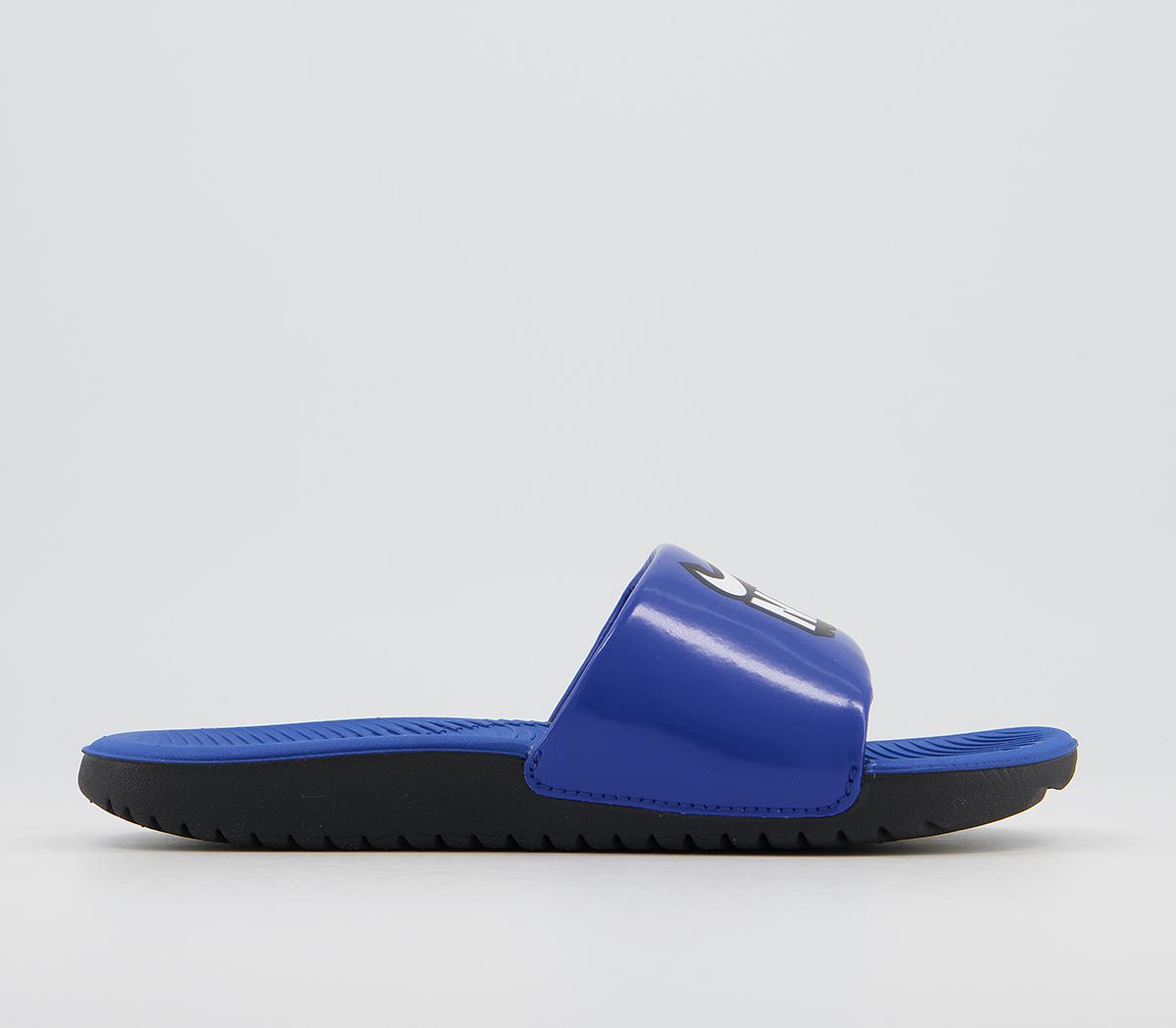 Royal blue clearance nike flip flops