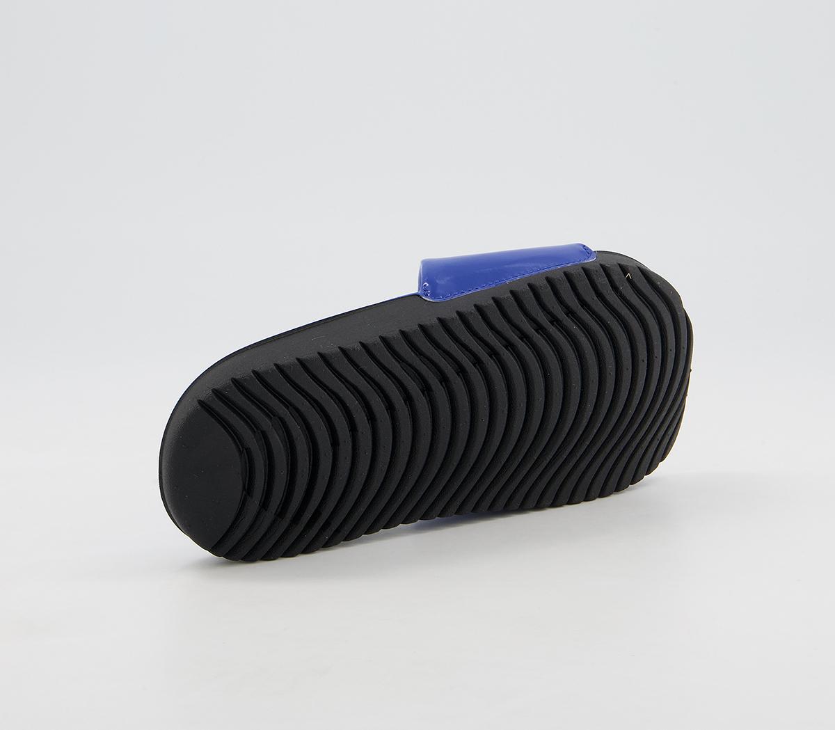 Nike Kawa Kids Slides Nike Kawa Kids Slides Game Royal Blue White Black