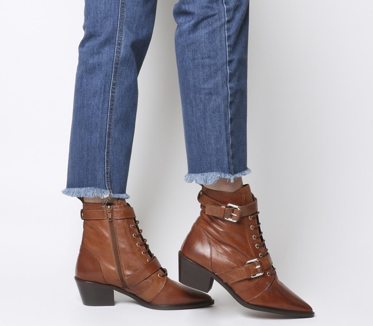 OFFICEAmbassador Lace Up BootsTan Leather