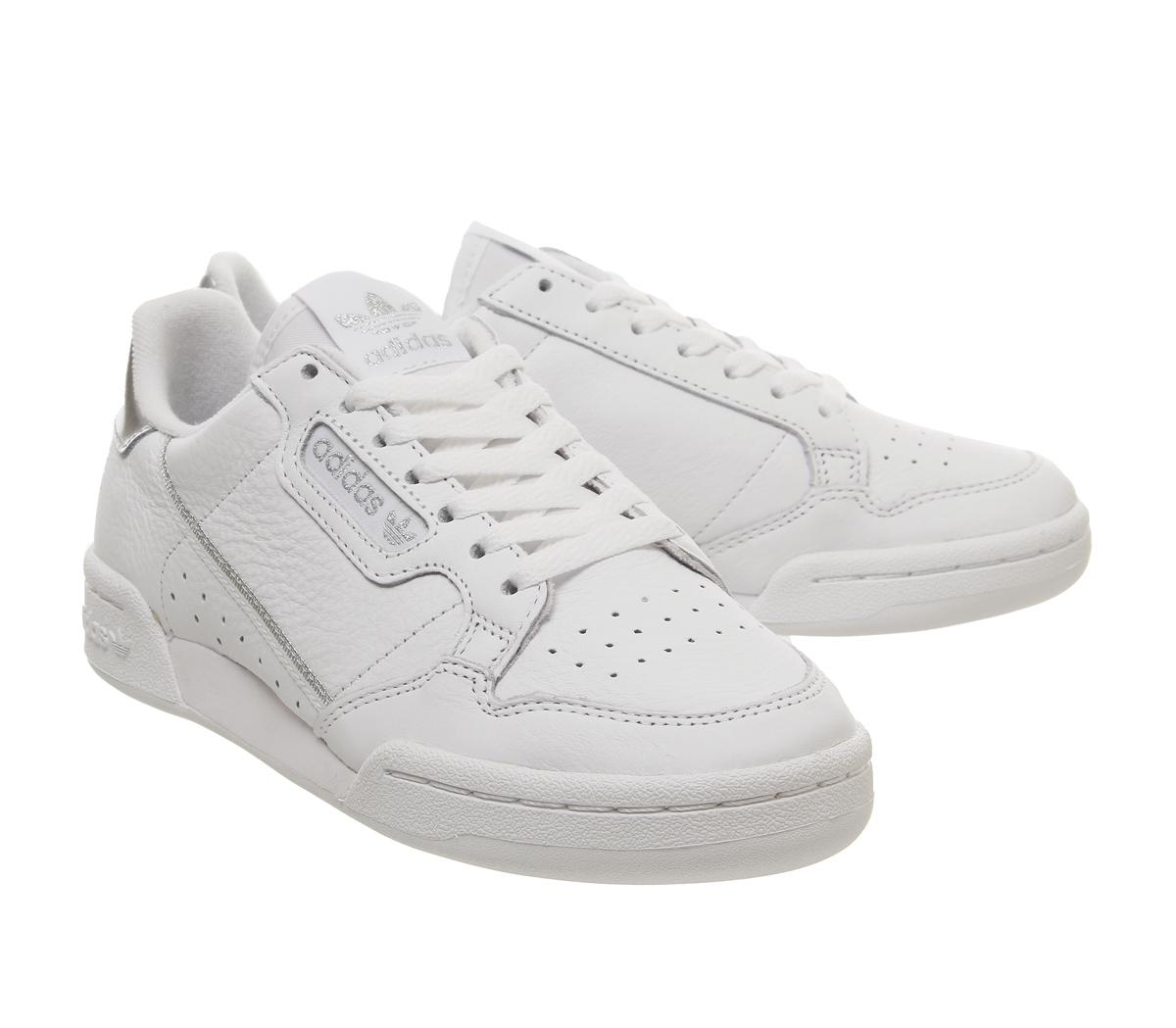 adidas Continental 80s Trainers adidas Continental 80s Trainers White White Silver