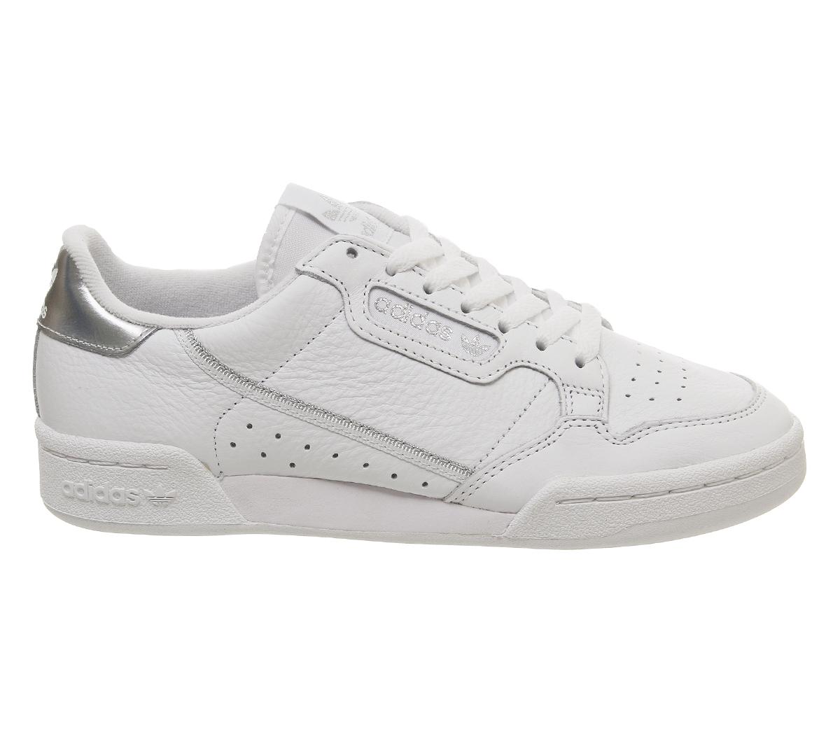 adidas Continental 80s Trainers adidas Continental 80s Trainers White White Silver