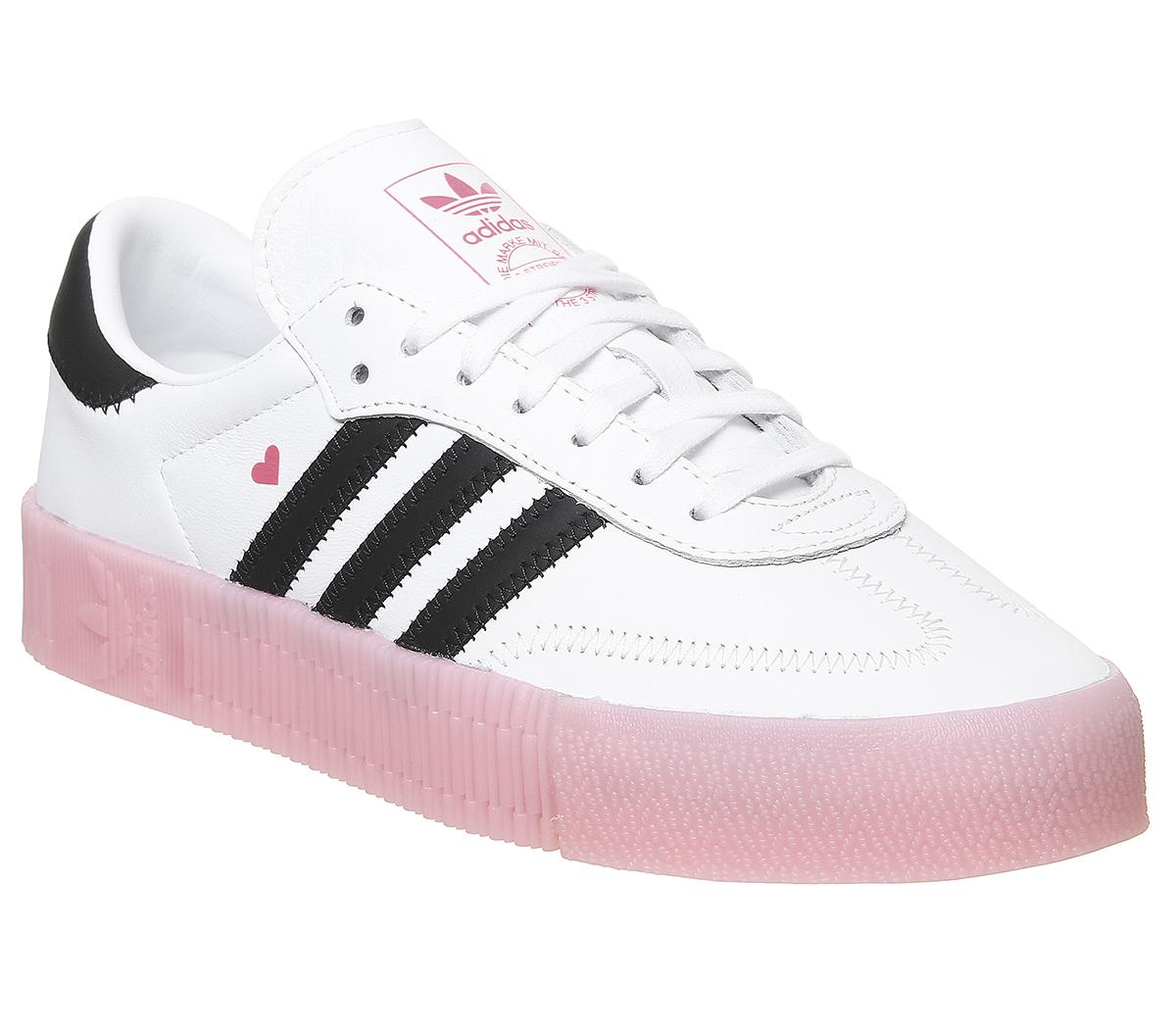 adidas Samba Rose Trainers White Black Glory Pink - Hers trainers