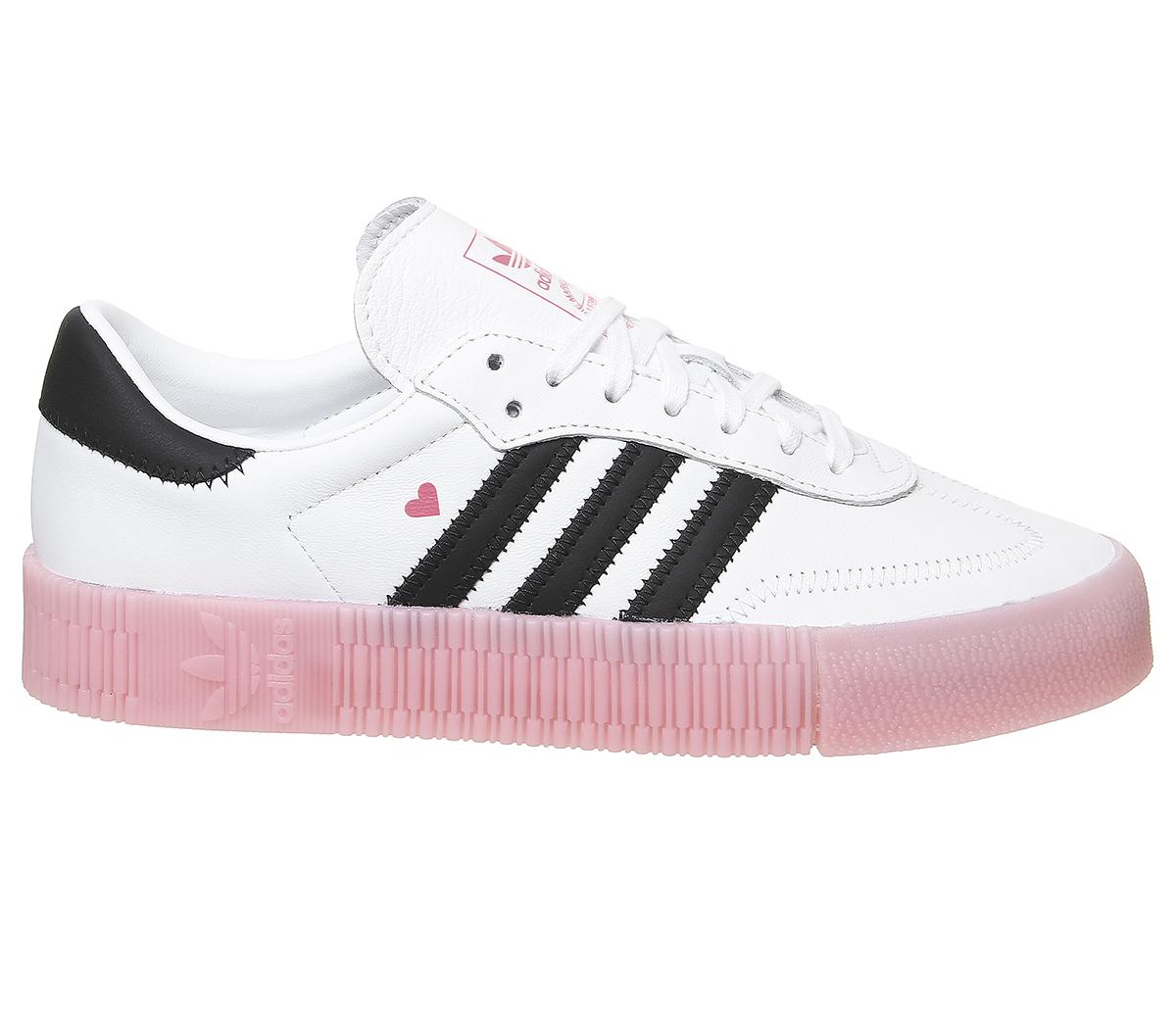 adidas Samba Rose Trainers White Black Glory Pink - Women's Trainers