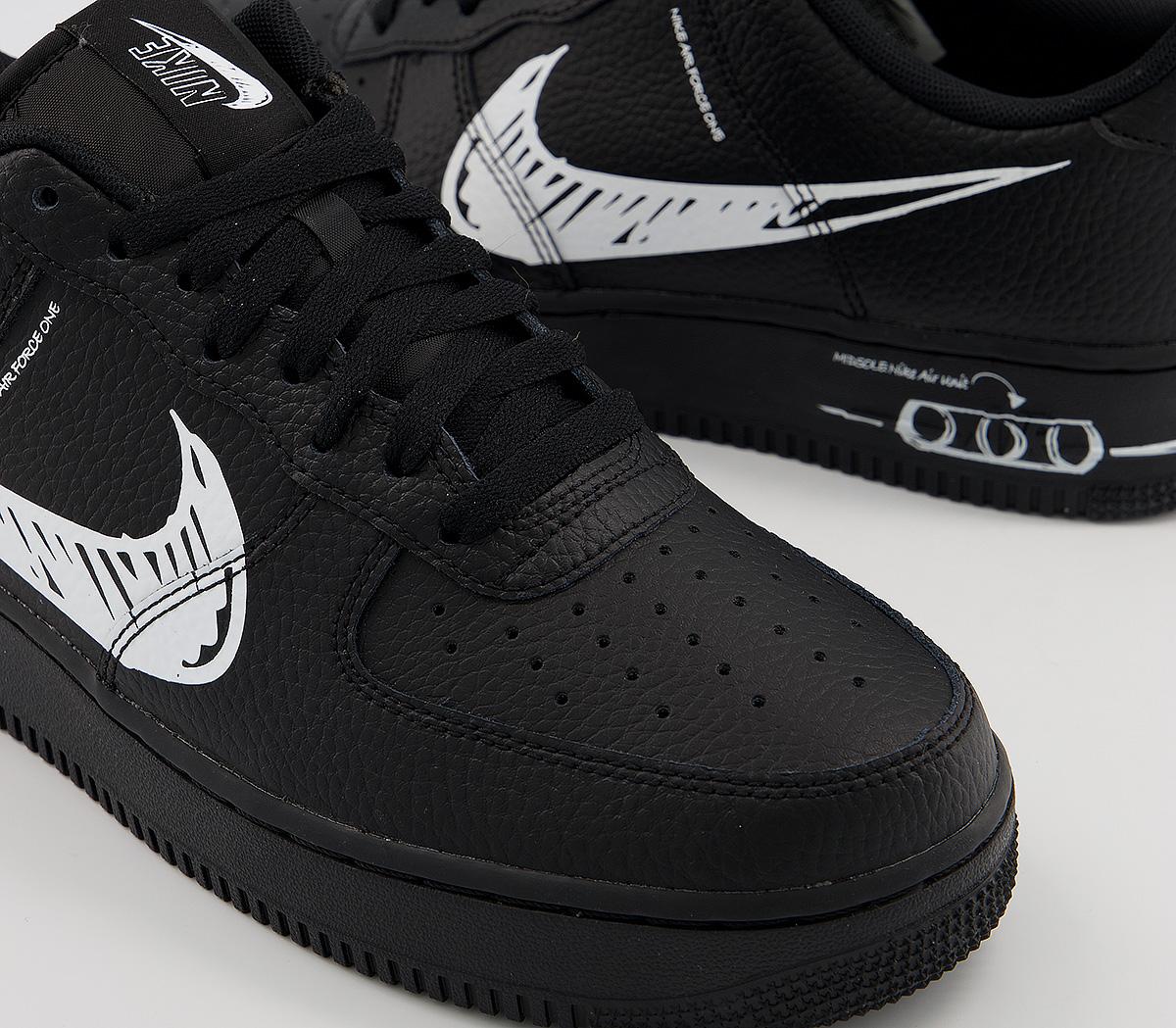 air force 1 utility black white