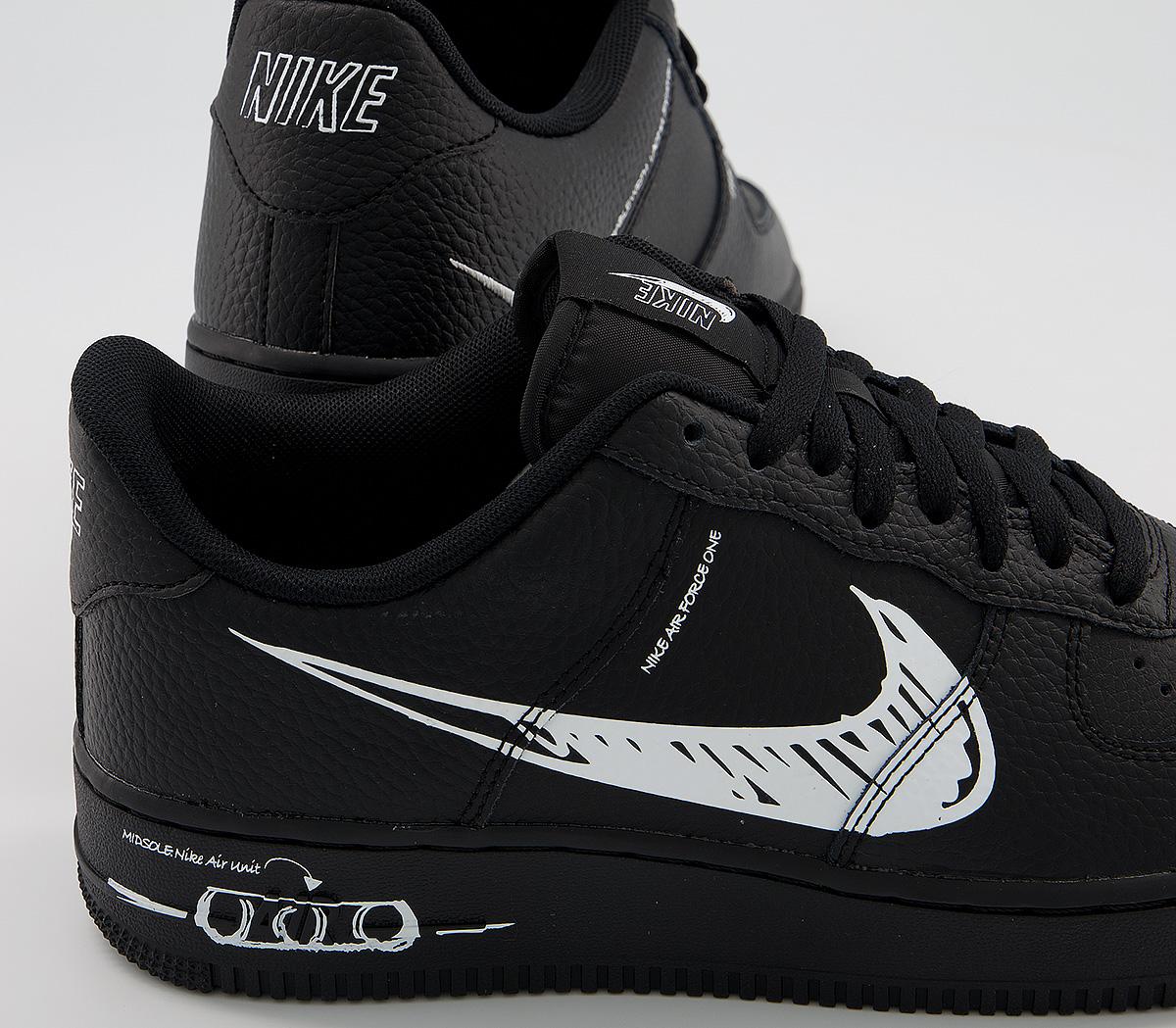 nike air force 1 lv8 utility black white black