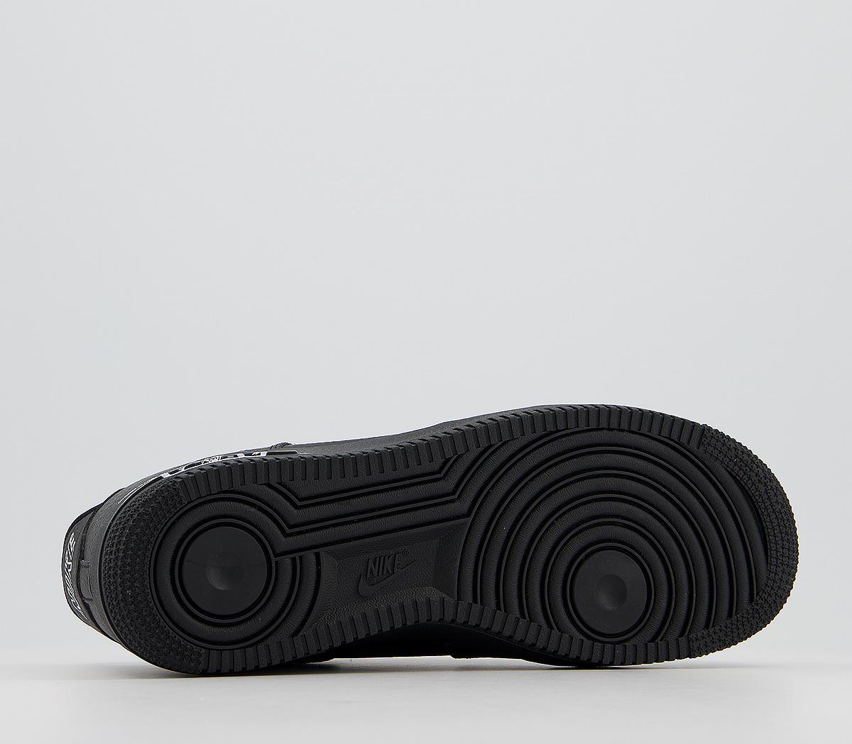 NikeAir Force 1 UtilityBlack White Scribble