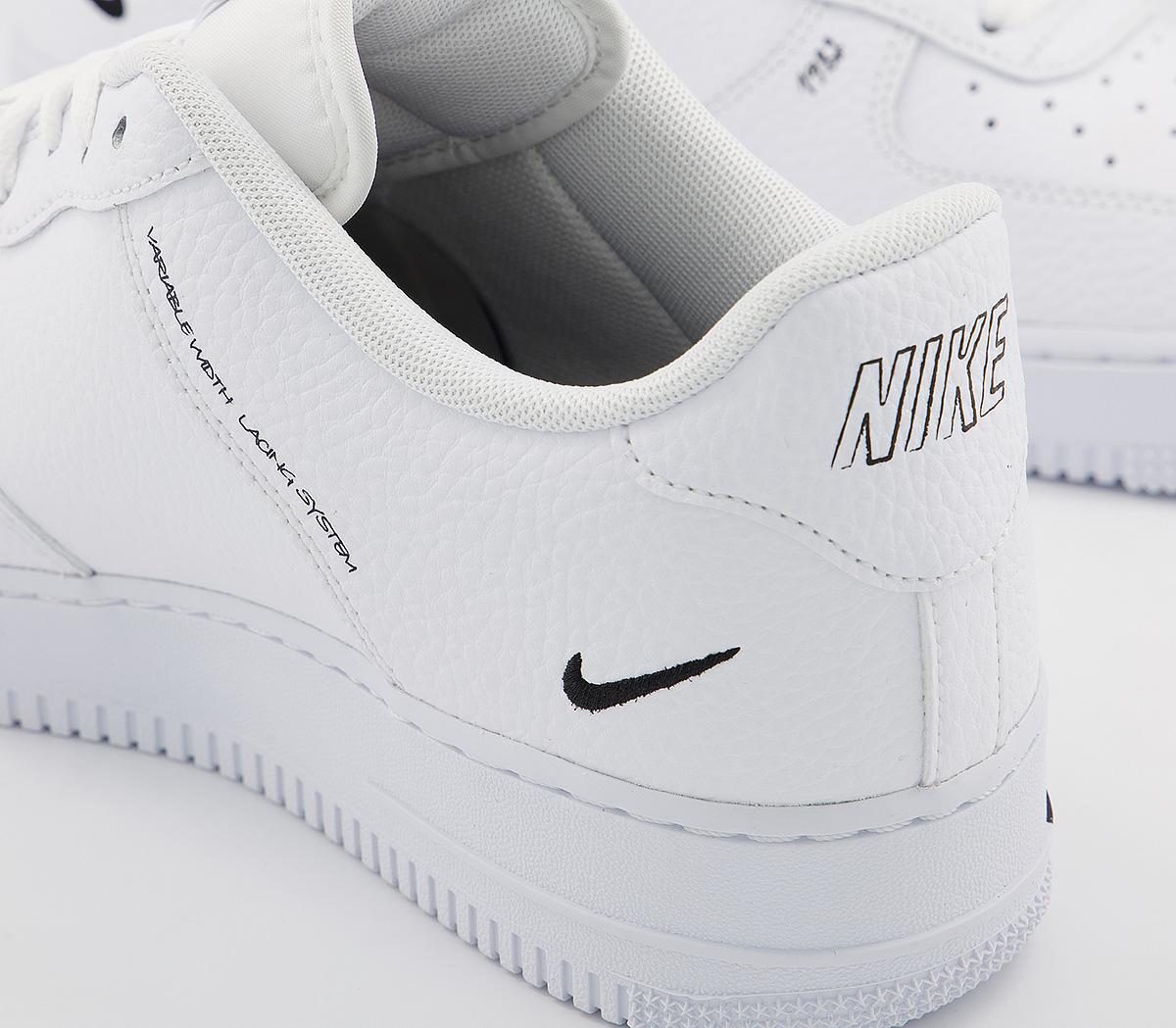 NikeAir Force 1 UtilityWhite Black Scribble