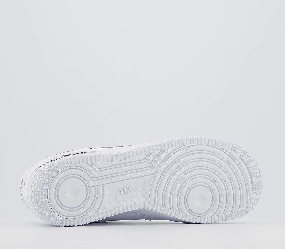NikeAir Force 1 UtilityWhite Black Scribble