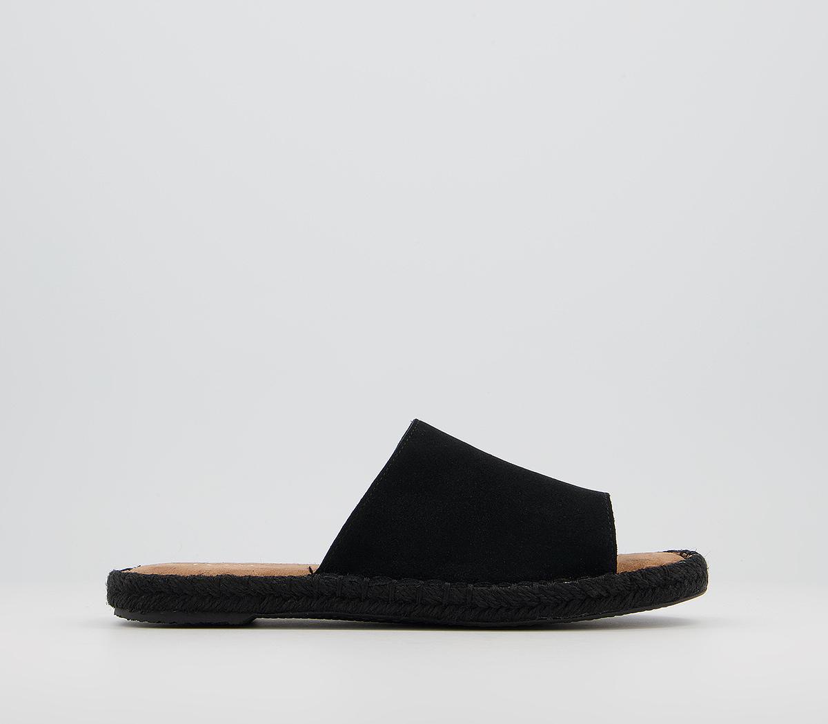 TOMS Clarita Sandals TOMS Clarita Sandals Black Suede