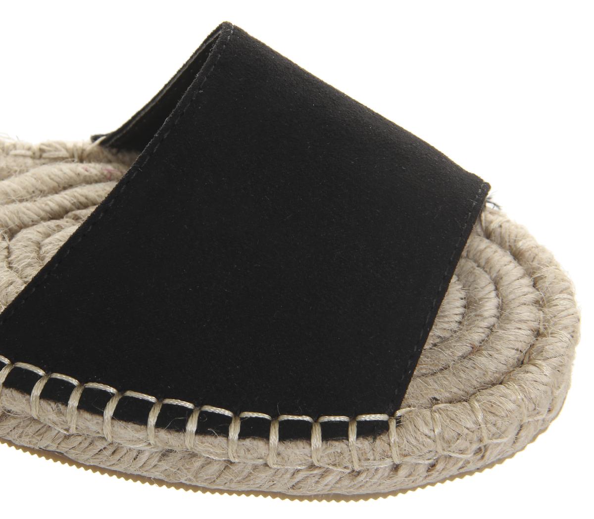 OFFICESummer Bay Espadrilles With TiesBlack