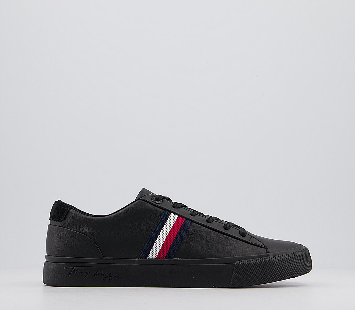 Tommy HilfigerCorporate Leather SneakersBlack Mono