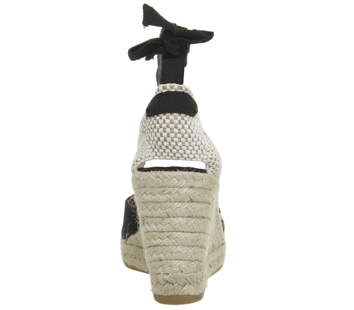 Office Marmalade Espadrille Wedges Office Marmalade Espadrille Wedges Black Canvas