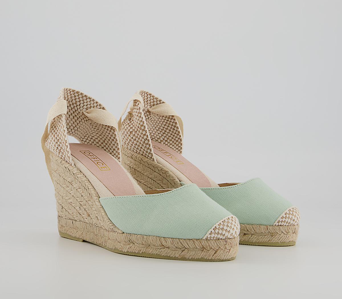 Office Marmalade Part Espadrilles Office Marmalade Part Espadrilles Pistachio Canvas