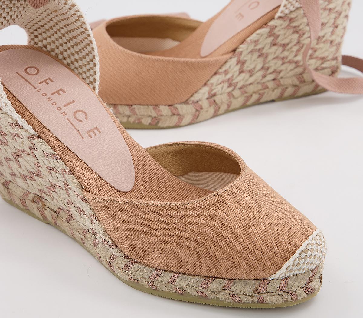 OFFICEMarmalade Part EspadrilleNude Canvas Rose Gold Fleck