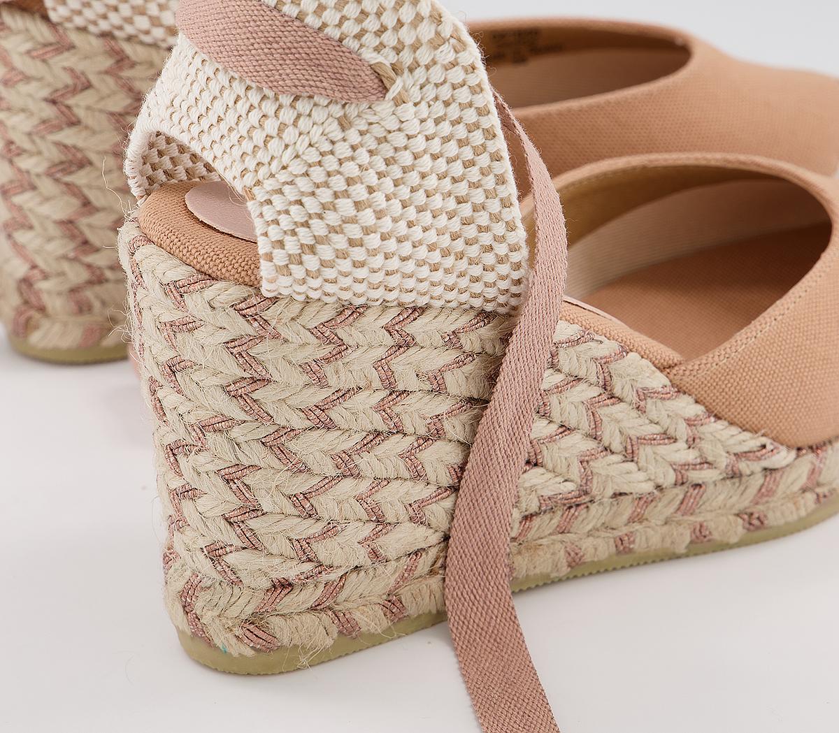 OFFICEMarmalade Part EspadrilleNude Canvas Rose Gold Fleck