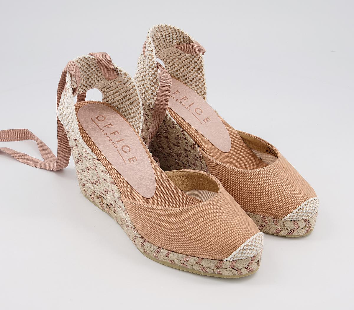 OFFICEMarmalade Part EspadrilleNude Canvas Rose Gold Fleck