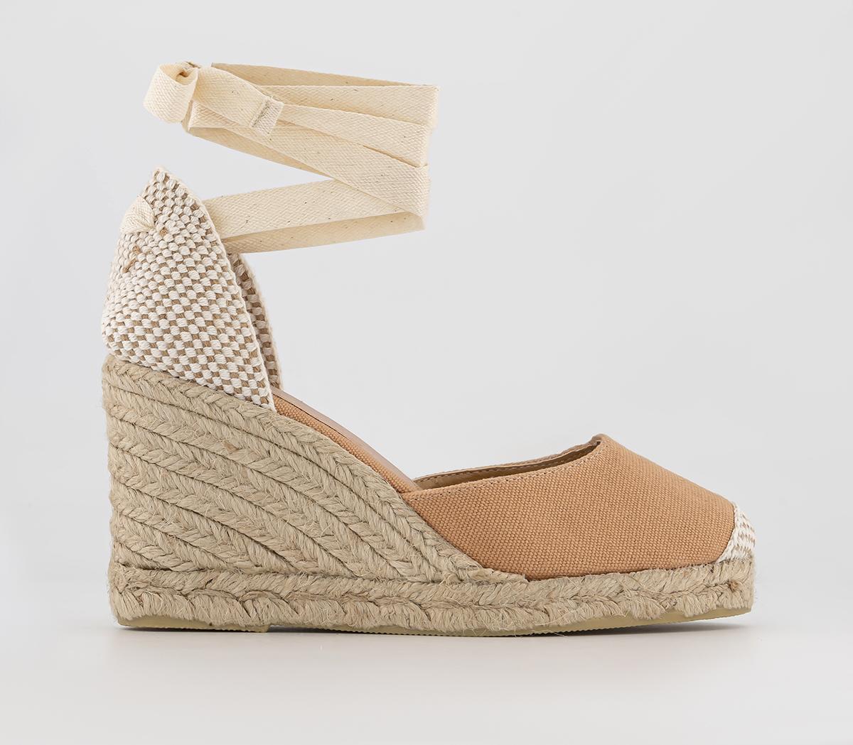 OFFICE Womens Marmalade Part Espadrilles Nude Canvas In Natural, 7