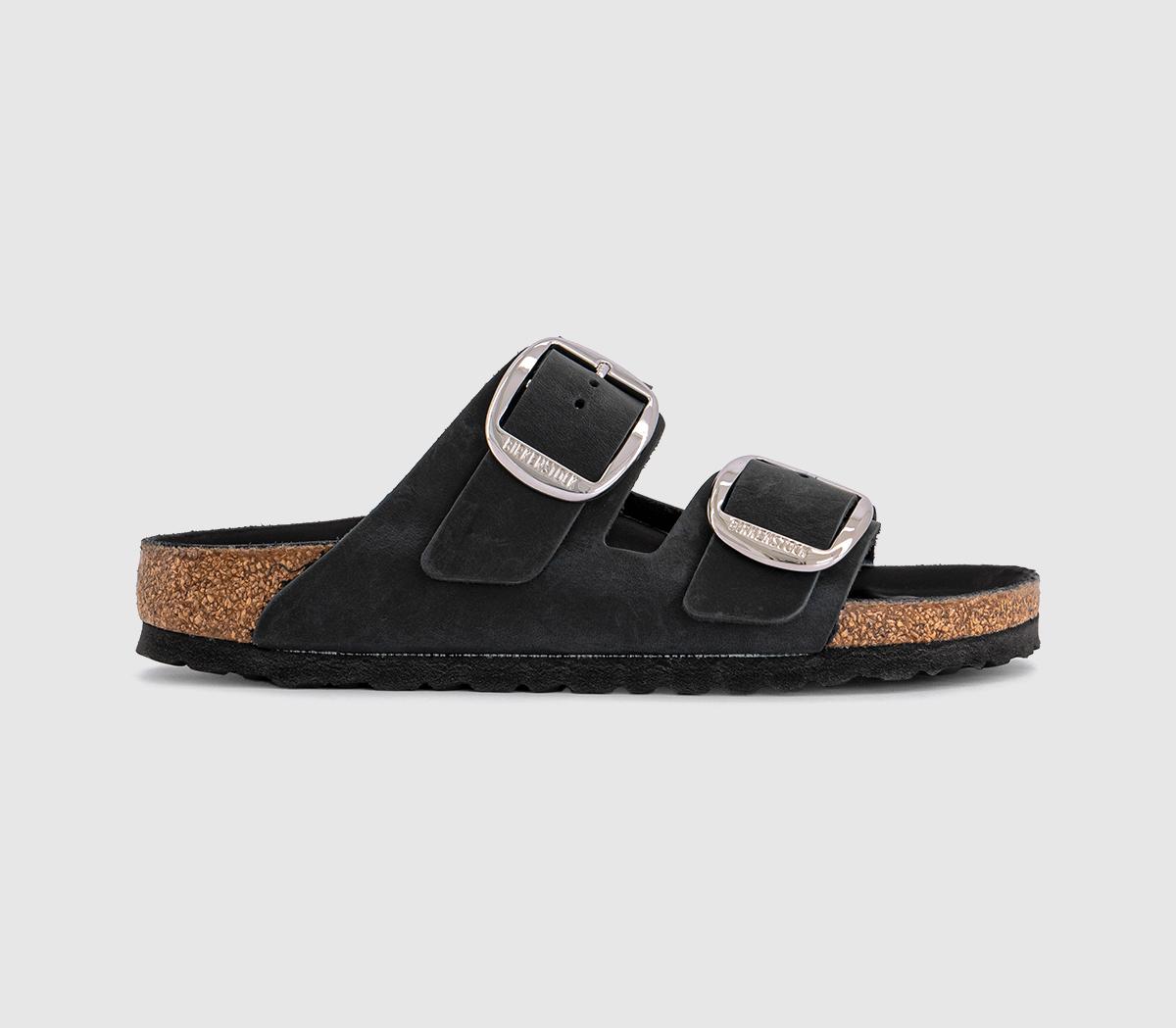 Birkenstock Womens Arizona Big Buckle Sandals Black, 5