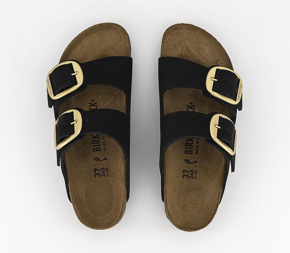 BIRKENSTOCKArizona Big Buckle Sandals Black Nubuck