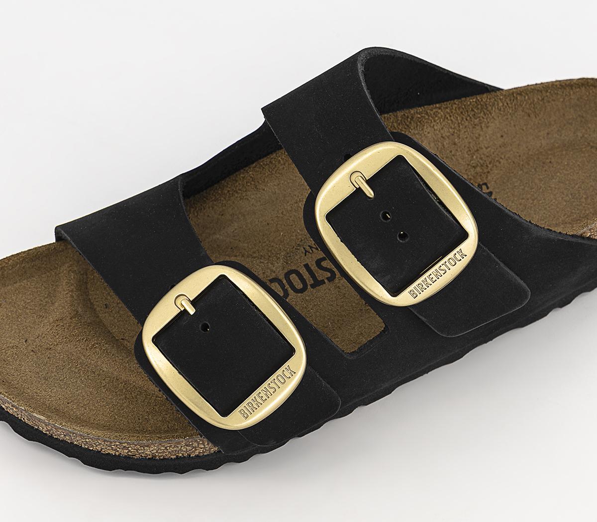 BIRKENSTOCKArizona Big Buckle Sandals Black Nubuck