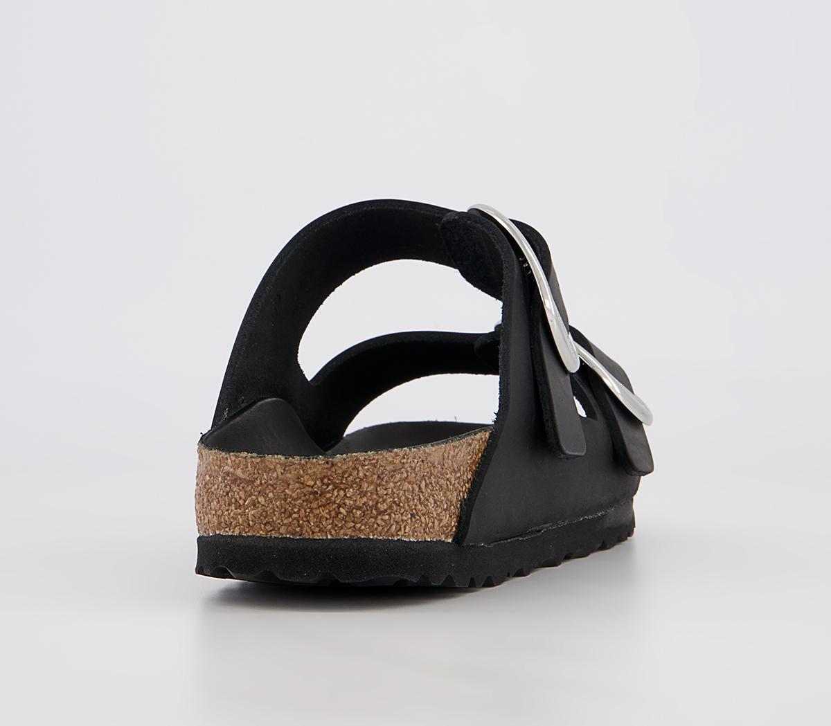 BIRKENSTOCK Arizona Big Buckle Sandals BIRKENSTOCK Arizona Big Buckle Sandals Black Waxy Leather