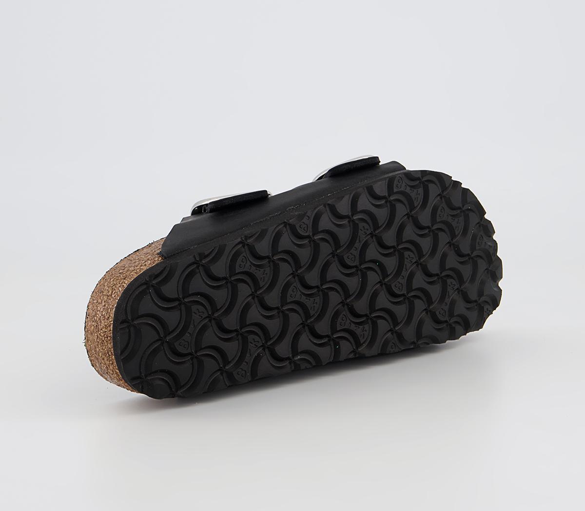 BIRKENSTOCK Arizona Big Buckle Sandals BIRKENSTOCK Arizona Big Buckle Sandals Black Waxy Leather
