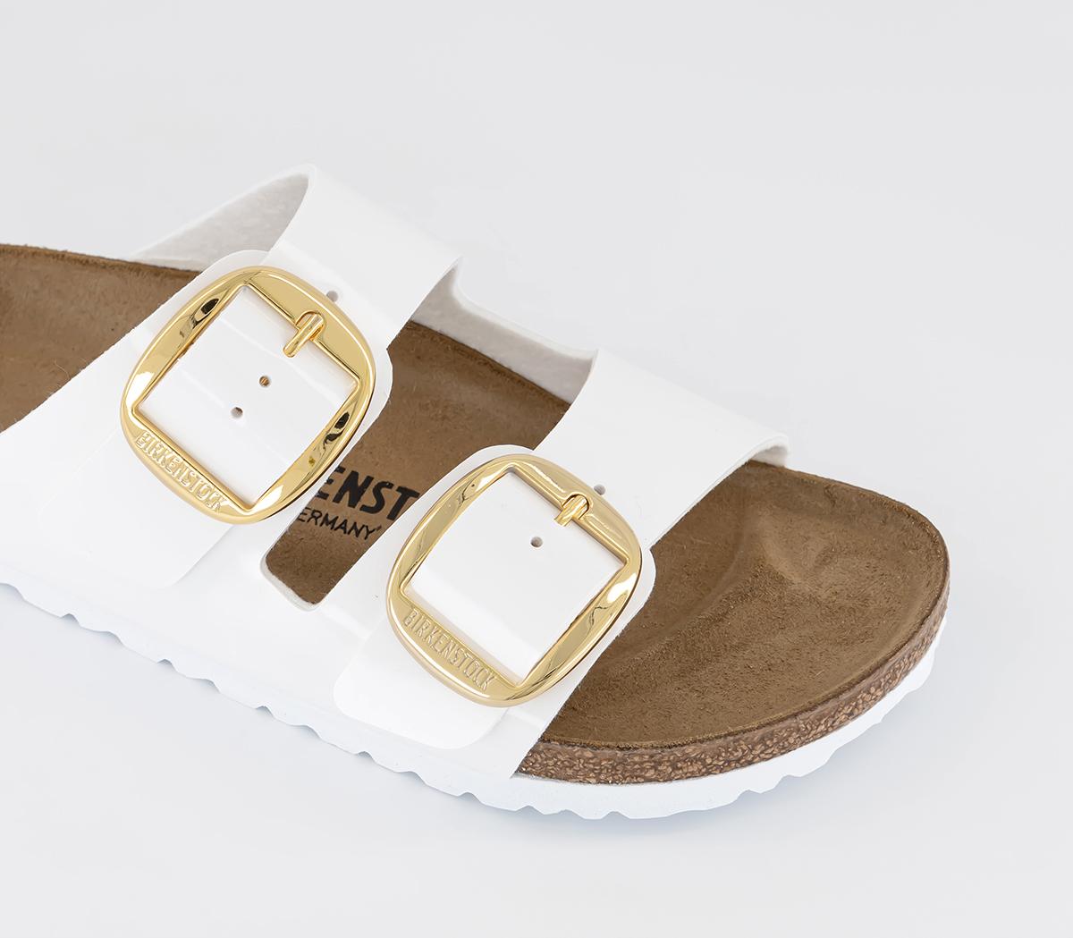 BIRKENSTOCK Arizona Big Buckle Sandals BIRKENSTOCK Arizona Big Buckle Sandals White Patent