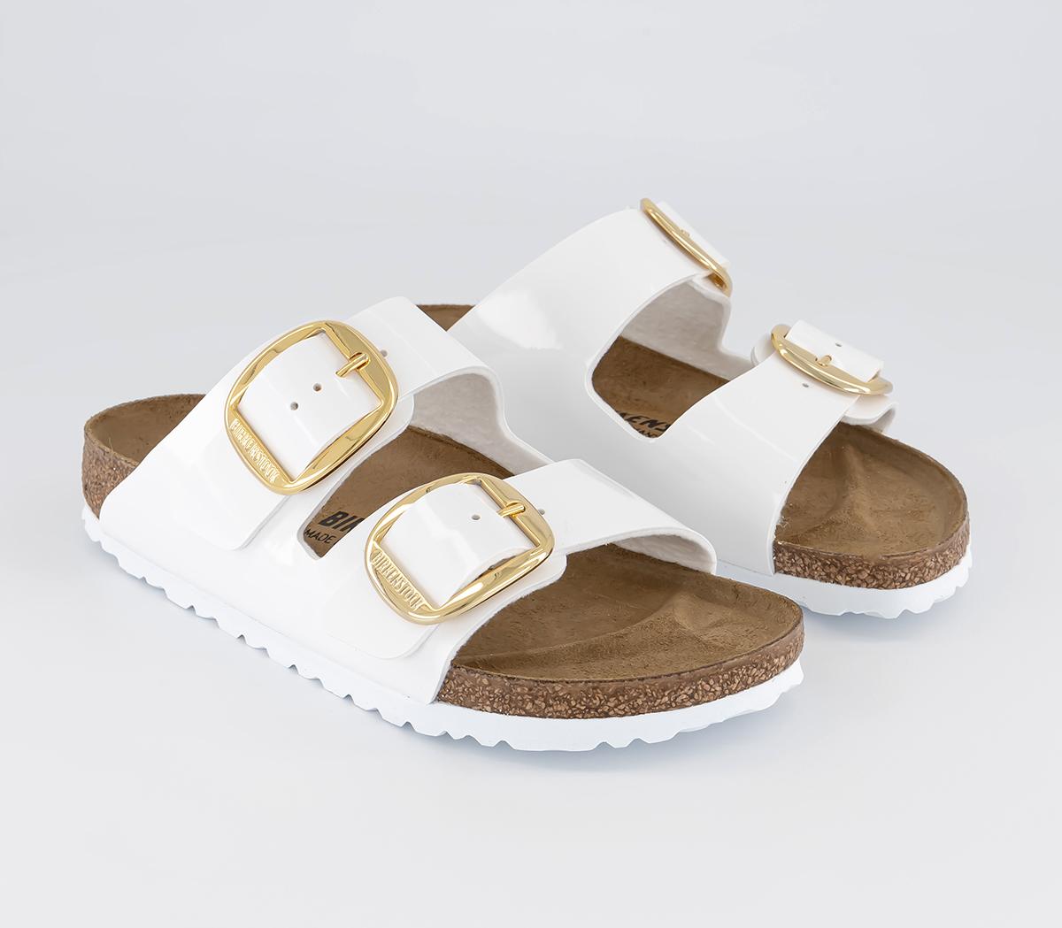 BIRKENSTOCK Arizona Big Buckle Sandals BIRKENSTOCK Arizona Big Buckle Sandals White Patent